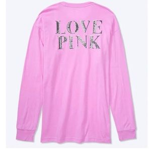 💖PINK Bling Long Sleeve Tee